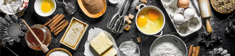 Farines, sucres, aides à la pâtisserie