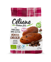 Madeleines aux pépites de chocolat BIO | 6x1 sachets | 180g