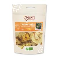 Demi-rondelles de pommes de France séchées BIO | 50g