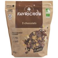 Flakes 3 chocolats BIO | pétales de riz, maïs, sarrasin et morceaux de chocolat | 400g