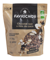Muesli croustillant chocolat coco BIO | céréales complètes, coco, chocolat noir | 450g