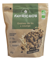 Muesli croustillant graines de lin et courge BIO | céréales complètes | 450g