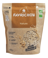 Muesli croustillant nature BIO | flocons d'avoine complets, riz complet | 500g