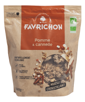 Muesli croustillant pomme cannelle BIO | céréales complètes, pomme, cannelle | 500g