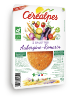 Galettes fines aubergines et romarin BIO | 2x90g