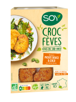 Croquettes végétales Croc fèves du Sud-Ouest BIO | boulgour, patate douce, coco | 180g
