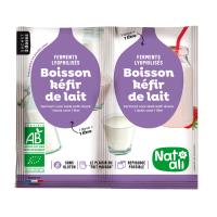 Ferment pour boisson kéfir de lait BIO | 2 sachets | 12g