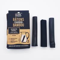 Bâton de charbon de bambou pour filtrer l'eau courante | 3 pièces