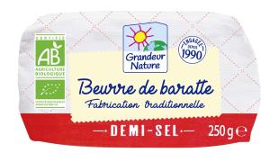 Beurre de baratte demi-sel BIO | 250g