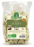 Pâtes rubans au basilic et à l'ail BIO | 250g