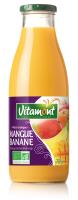 Cocktail de jus de mangue et banane BIO | 75cl