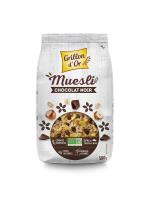 Muesli chocolat noir BIO | céréales, chocolat noir et noisettes toastées |500g