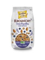 Krounchy chia myrtilles BIO | flocons d'avoine et myrtilles sans gluten | 500g