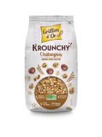 Krounchy chataîgnes BIO | flocons d'avoine et châtaignes sans gluten | 500g