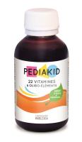 Sirop 22 vitamines et oligo-éléments abricot et orange Pediakid | 125ml
