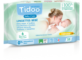 Lingettes compostables au Calendula BIO | 58 lingettes