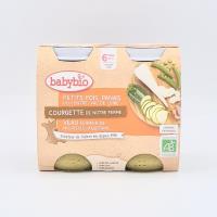 Petits pots Menu petits pois, panais, courgette et veau Babybio BIO | dès 8 mois | 2x200g