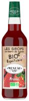 Sirop de fraise au sucre de canne équitable BIO | 50cl