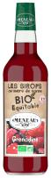 Sirop de grenadine au sucre de canne équitable BIO | 50cl